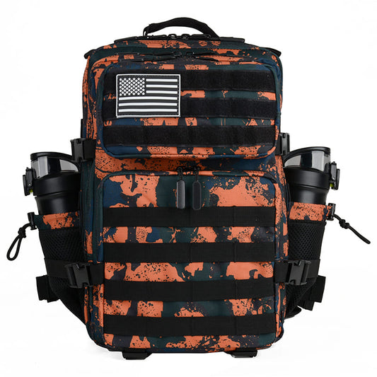 Tactical Backpack - Dark Gray/Orange