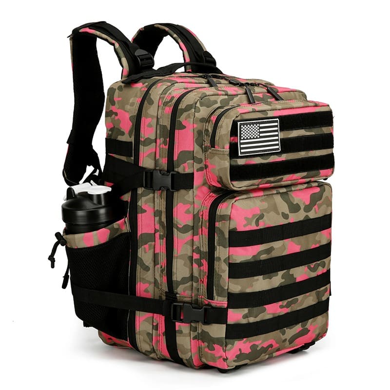 Tactical Backpack - Beige/Pink