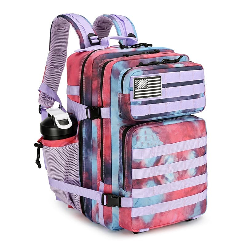 Tactical Backpack - Light Blue/Pink