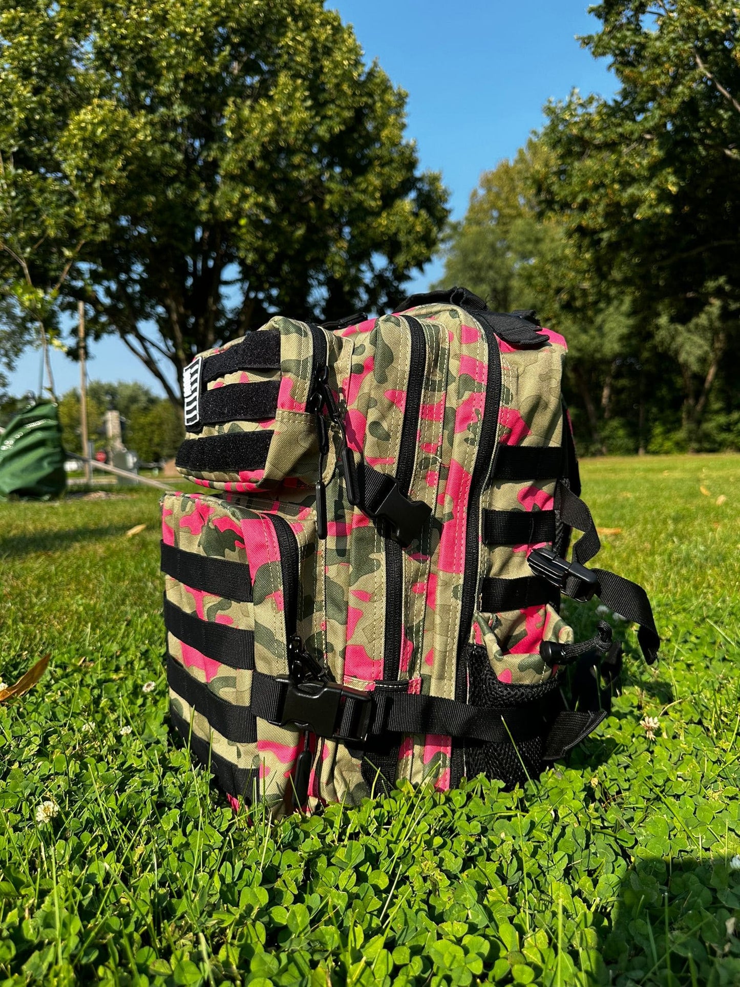 Tactical Backpack - Beige/Pink